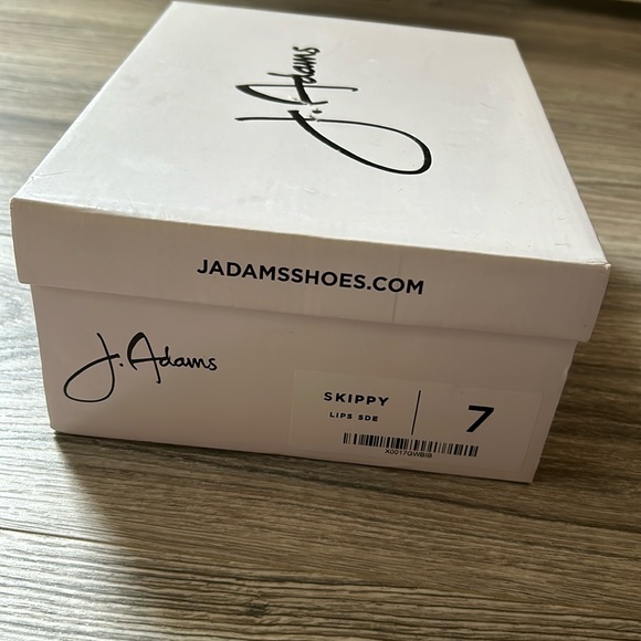 J Adams Skippy Red Velvet Heels - Picture 2 of 2